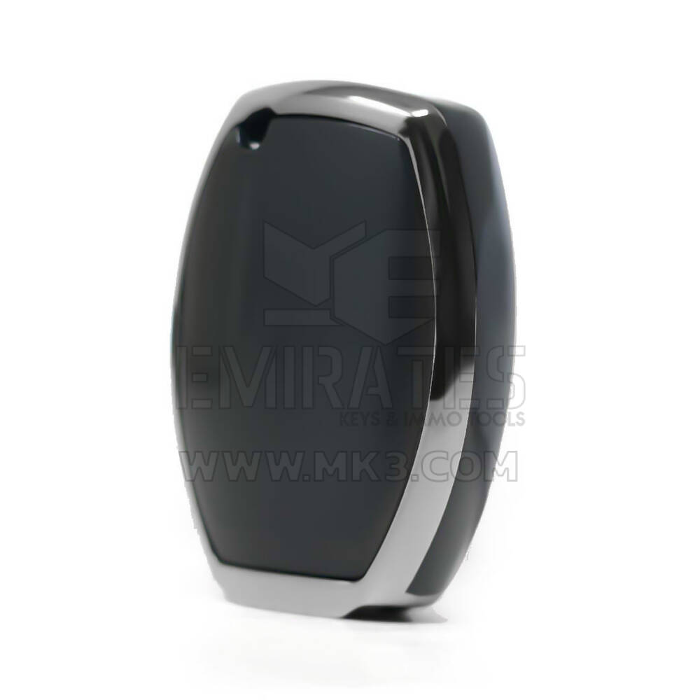غطاء نانو لمفتاح ريموت مرسيدس بثلاثة أزرار، إطار أسود فضي، بنز A11Y3 | MK3