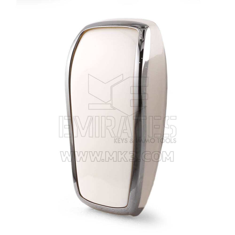 Coque Nano pour télécommande Mercedes 2 boutons, cadre blanc argenté, Benz-B11Y2 | MK3