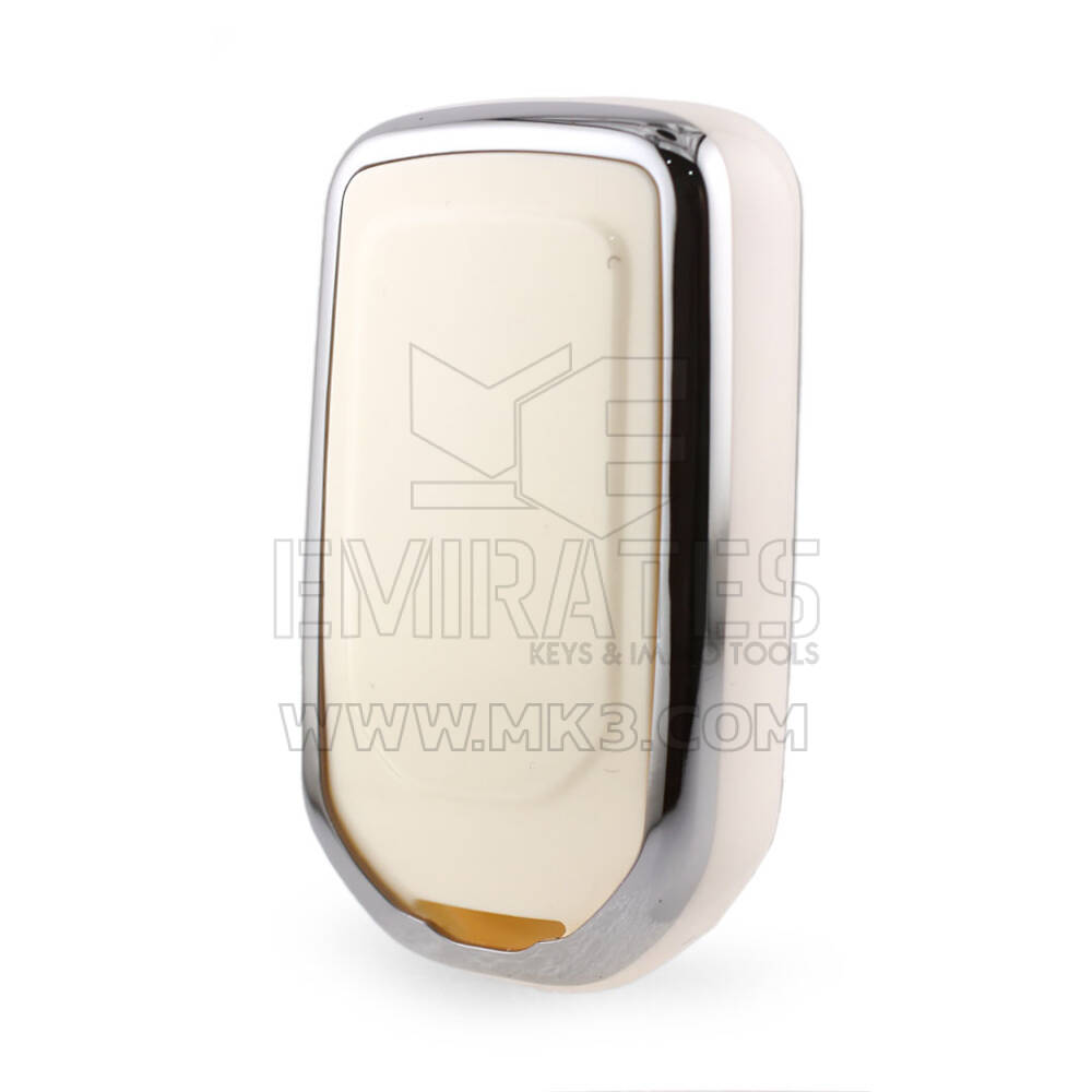 Coque Nano pour télécommande Honda 2 boutons, cadre argenté, couleur blanche, HD-A11Y2 | MK3