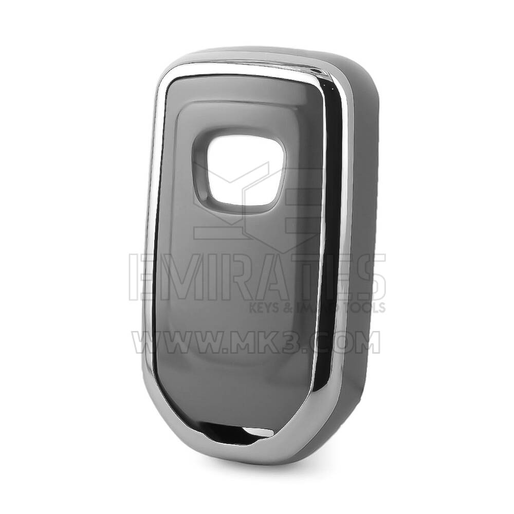 Coque Nano pour télécommande Honda 3 boutons, gris foncé, cadre argenté, HD-A11Y3A | MK3