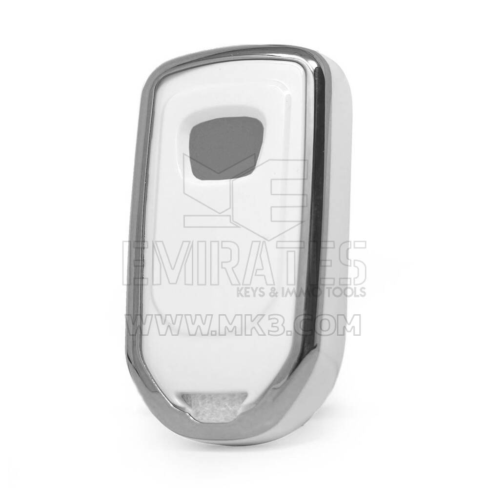Coque Nano pour télécommande Honda 5 boutons, cadre argenté, couleur blanche, HD-A11Y5 | MK3
