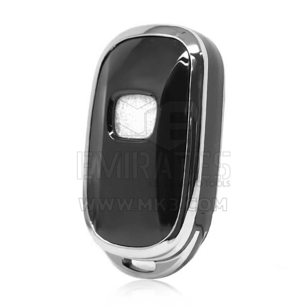 Coque Nano pour télécommande Honda 3 boutons, noire, cadre argenté, HD-G11Y3A | MK3