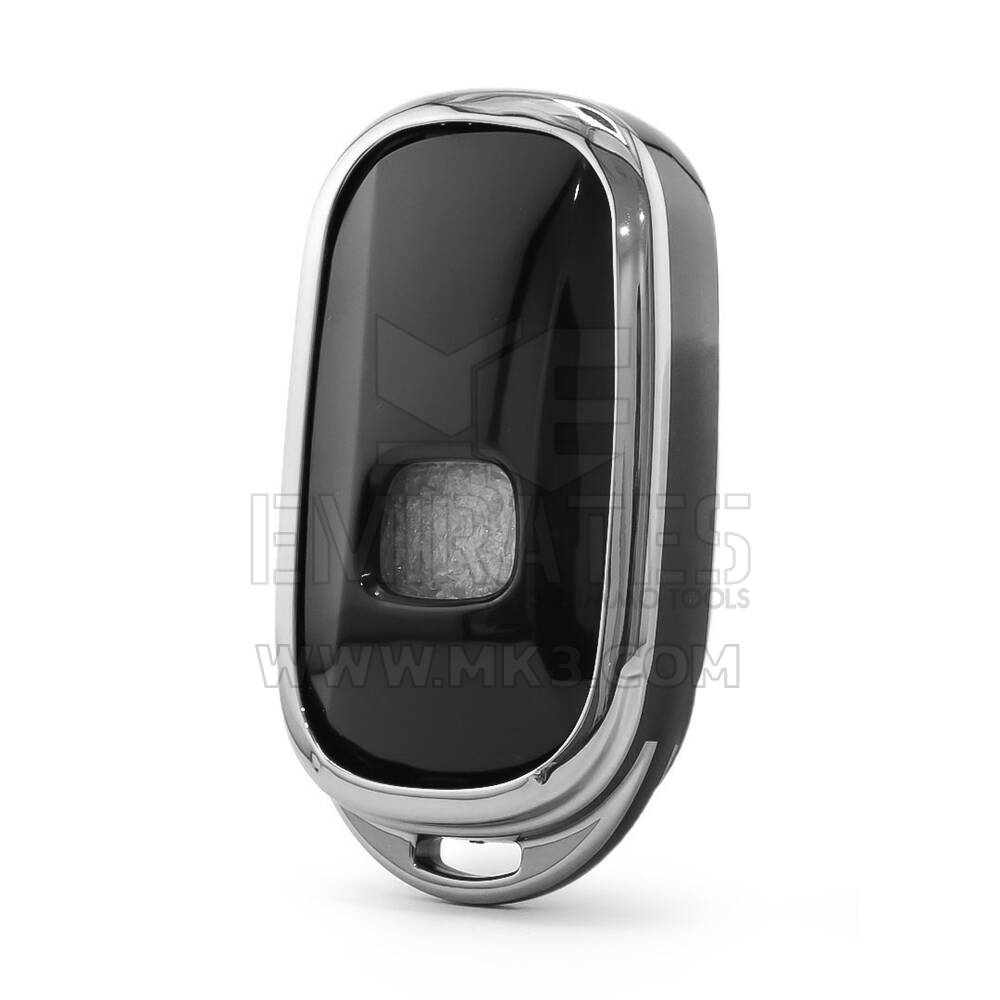 Coque Nano pour télécommande Honda 3 boutons, noire, cadre argenté, HD-G11Y3B | MK3