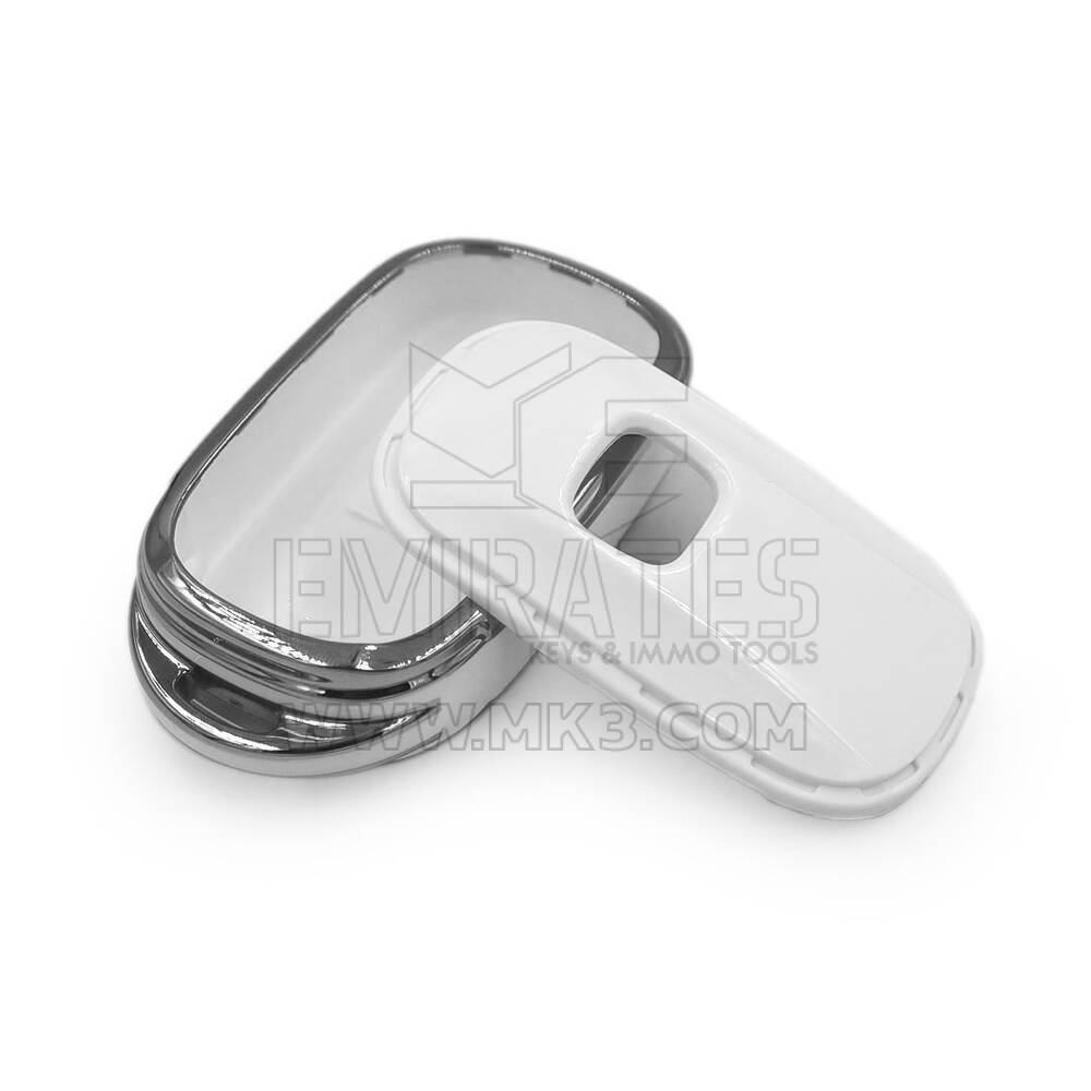 New Aftermarket Nano High Quality Cover For Honda Remote Key 4 Button White Color Silver Frame HD-G11Y4A | Emirates Keys