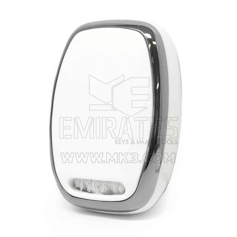 Coque Nano pour télécommande Honda 2 boutons, cadre argenté, couleur blanche, HD-J11Y2 | MK3