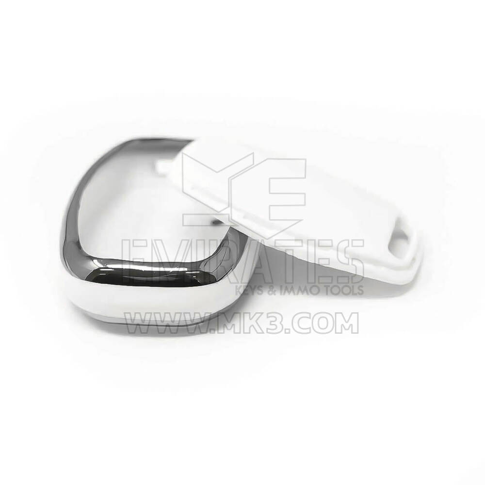 New Aftermarket Nano High Quality Cover For Honda Remote Key 2 Button White Color Silver Frame HD-J11Y2 | Emirates Keys