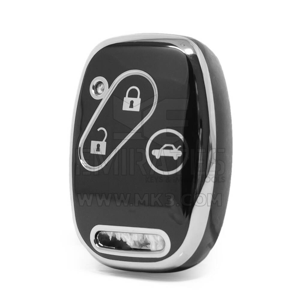 Nano High Quality Cover For Honda Remote Key 3 Button Black Color Silver Frame HD-J11Y3A