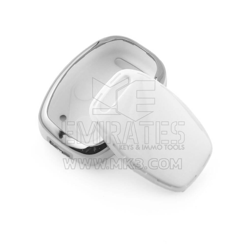 New Aftermarket Nano High Quality Cover For Honda Remote Key 3 Button White Color Silver Frame HD-J11Y3A | Emirates Keys