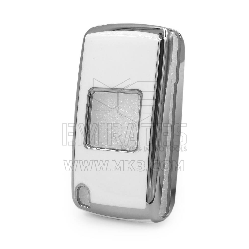 Nano Cover For Peugeot Remote Key 3 Button White Color Silver Frame PG-D11Y3 | MK3