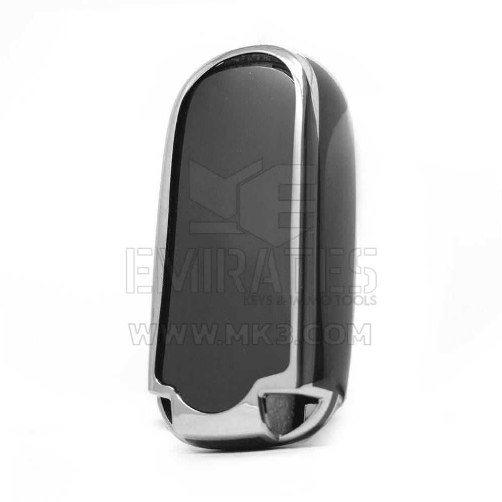 Coque Nano pour clé télécommande Jeep 5 boutons, noire, cadre argenté, Jeep-B11Y5 | MK3