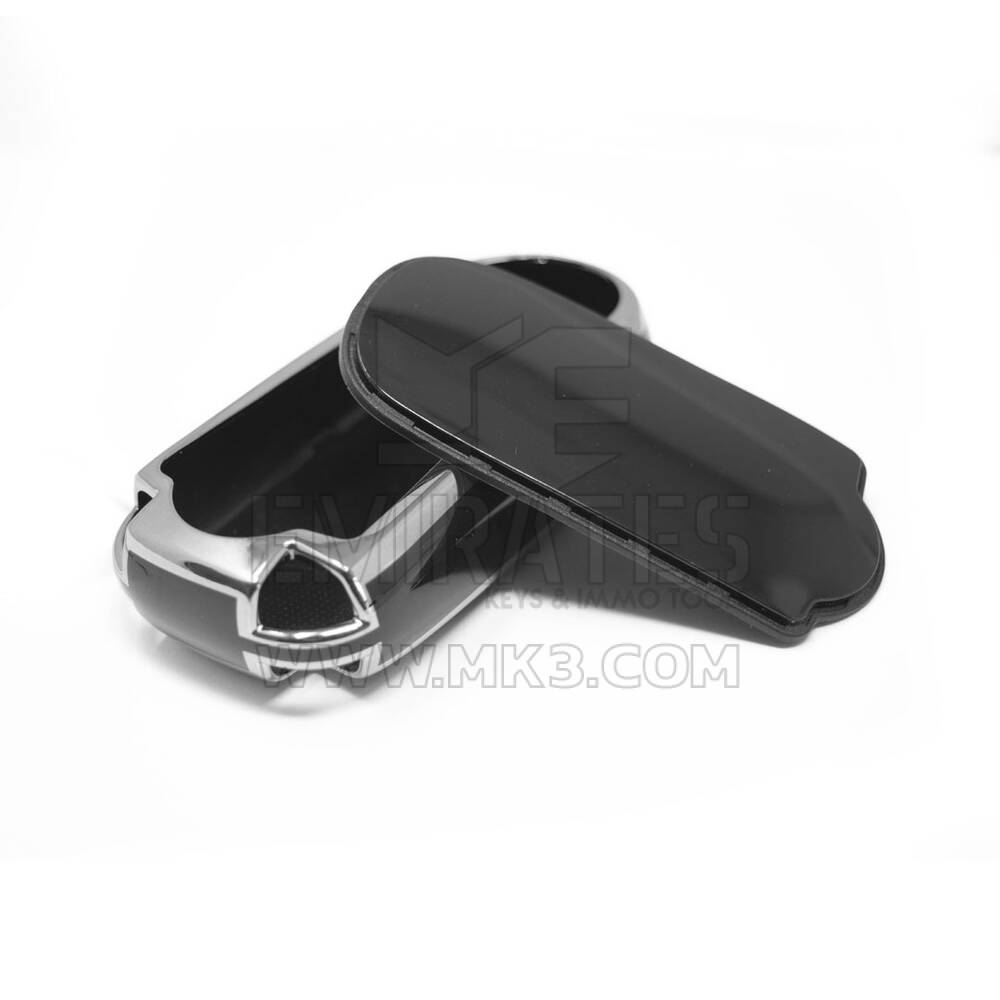 New Aftermarket Nano High Quality Cover For Jeep Remote Key 5 Button Black Color Silver Frame Jeep-B11Y5 | Emirates Keys