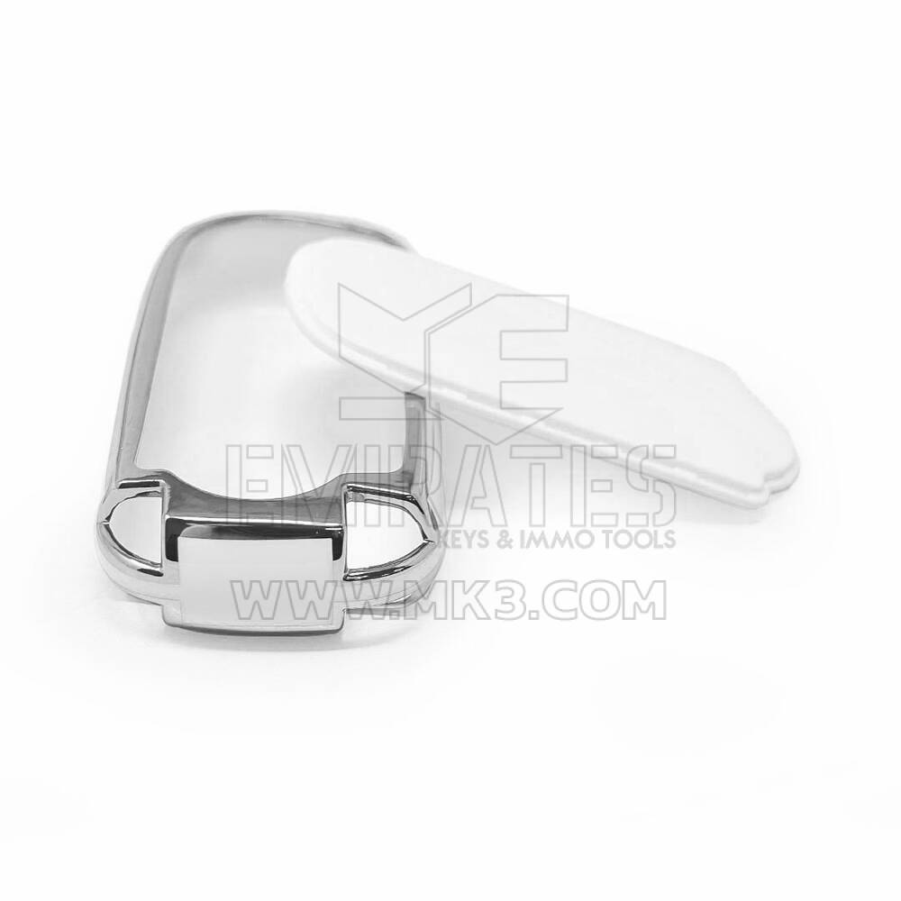 New Aftermarket Nano High Quality Cover For Jeep Remote Key 5 Button White Color Silver Frame Jeep-B11Y5 | Emirates Keys