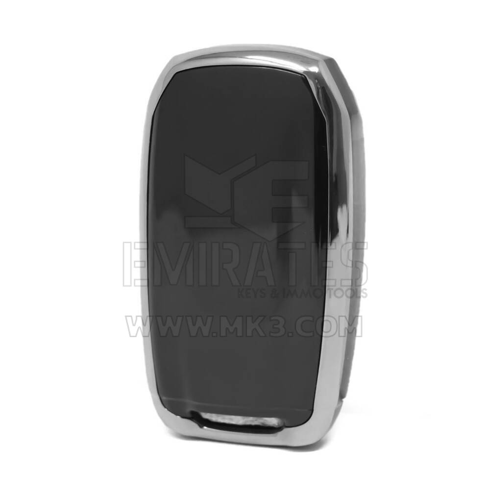 Coque Nano pour télécommande Jeep 5 boutons, noire, cadre argenté, Jeep-D11Y5 | MK3