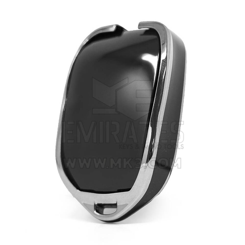 Nano Cover For Renault Remote Key 2 Button Black Color Silver Frame RN-C11Y2 | MK3