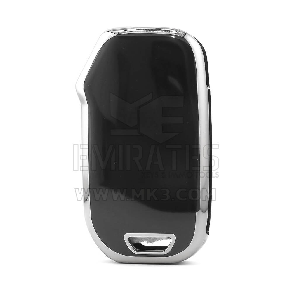 Coque Nano pour télécommande KIA 3 boutons, noire, cadre argenté, KIA-C11Y3 | MK3