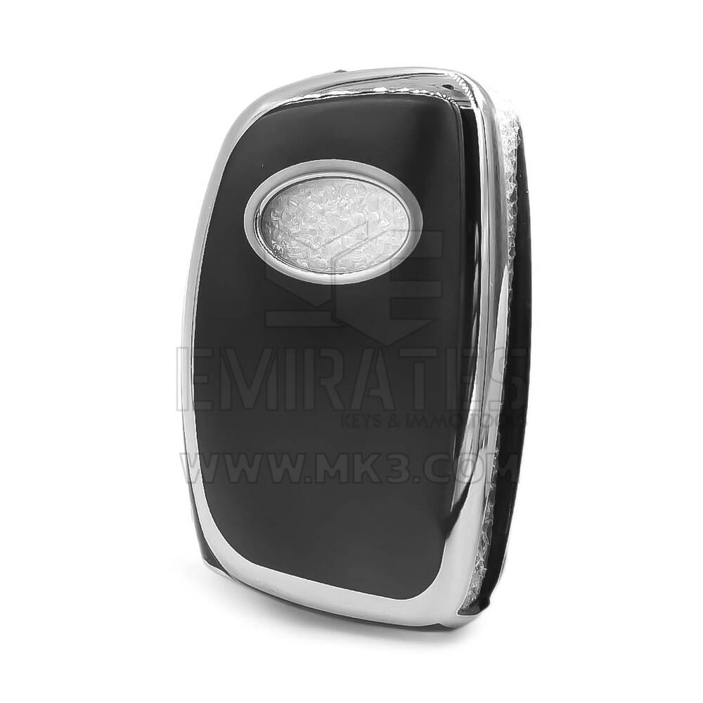 Чехол Nano для дистанционного ключа Hyundai с 3 кнопками, черный цвет, серебристая рамка HY-B11Y3A | MK3