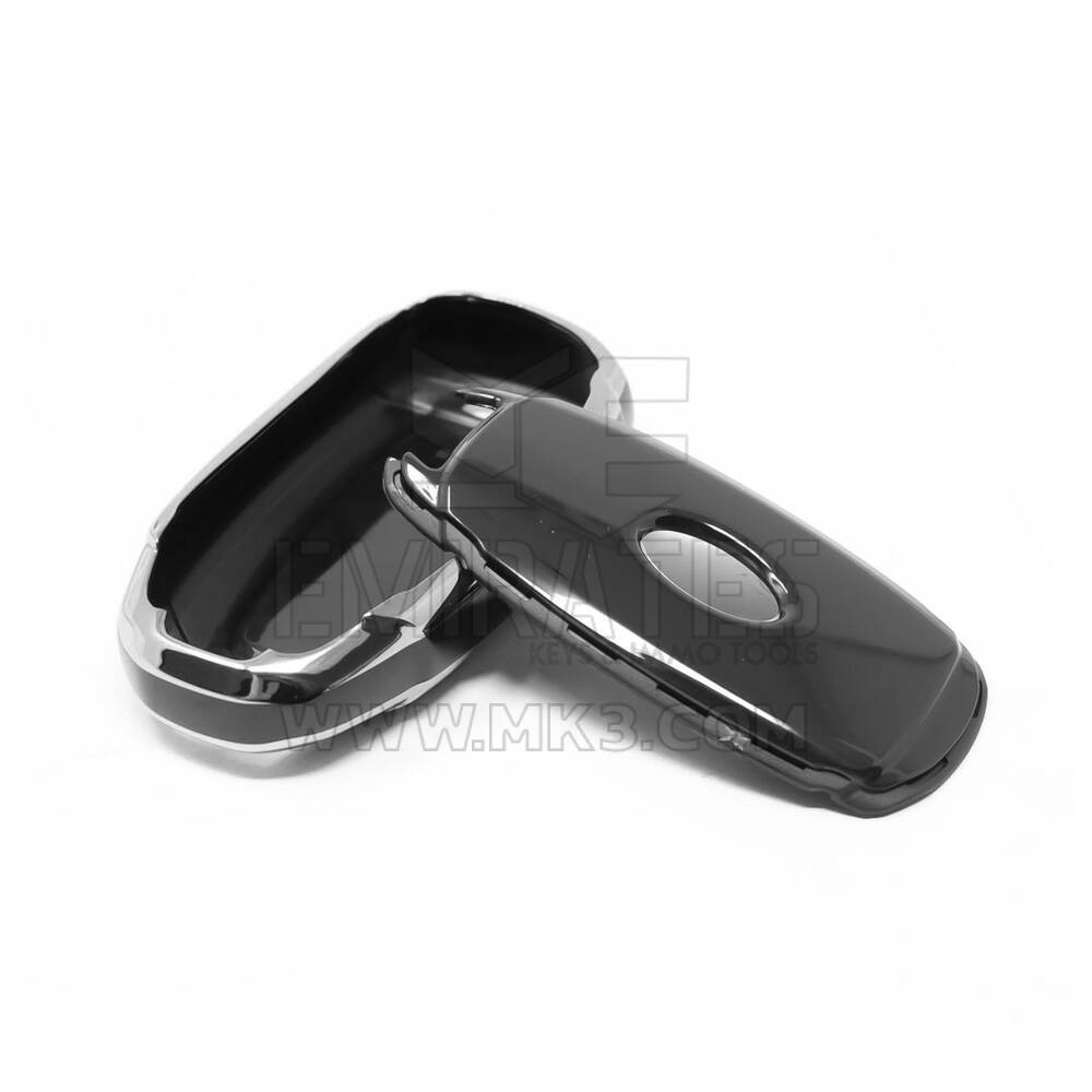 New Aftermarket Nano High Quality Cover For Hyundai Remote Key 4 Button Black Color Silver Frame HY-D11Y4A | Emirates Keys