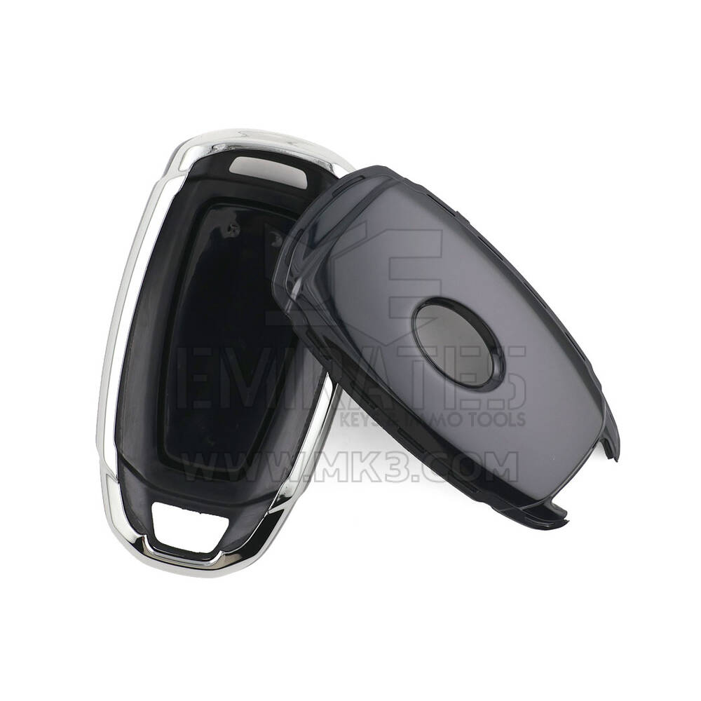 New Aftermarket Nano High Quality Cover For Hyundai Remote Key 5 Button Black Color Silver Frame HY-D11Y5 | Emirates Keys