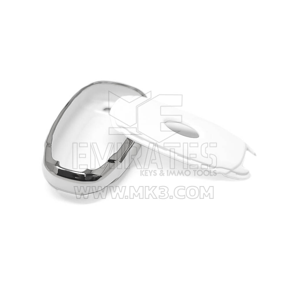 New Aftermarket Nano High Quality Cover For Hyundai Remote Key 5 Button White Color Silver Frame HY-D11Y5 | Emirates Keys