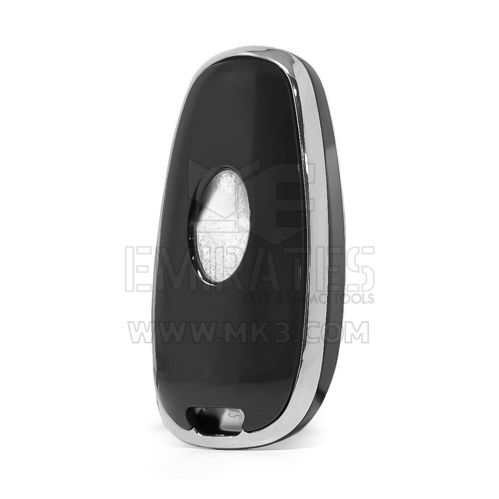 Coque Nano pour clé télécommande Hyundai 7 boutons, noire, cadre argenté, HY-H11Y7 | MK3
