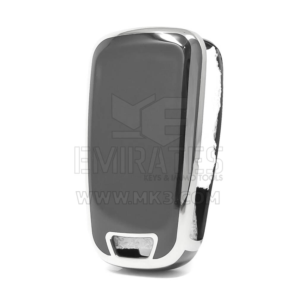 Nano Cover For Chevrolet Remote Key 5 Button Black Color Silver Frame CRL-A11Y5 | MK3