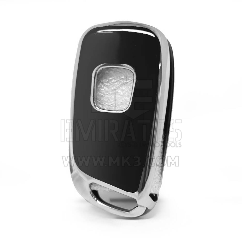 Nano Cover For Peugeot  Remote Key 3 Button Black Color Silver Frame PG-B11Y | MK3