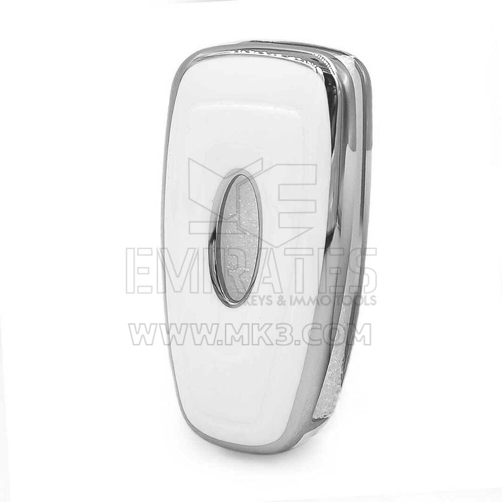 Nano Cover For Ford Remote Key 3 Button White Color Silver Frame Ford-E11Y | MK3