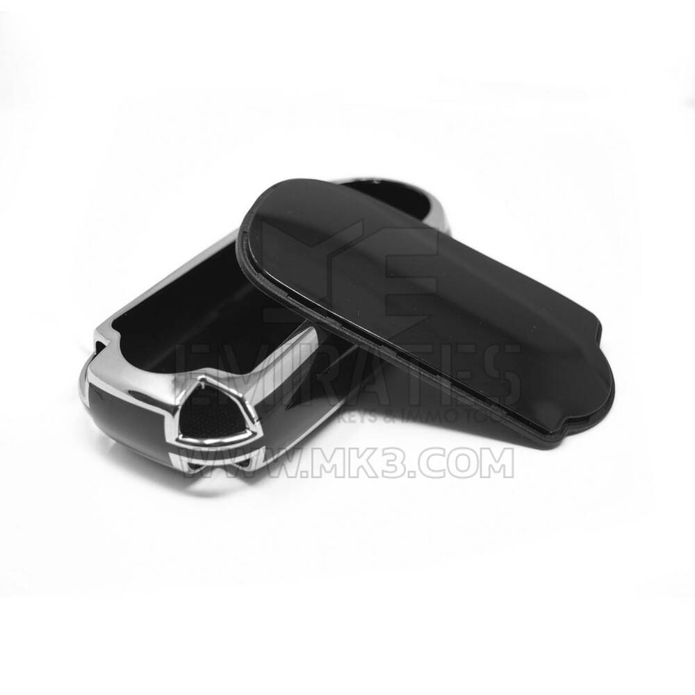 New Aftermarket Nano High Quality Cover For Jeep Remote Key 3 Button Black Color Silver Frame Jeep-B11Y3 | Emirates Keys