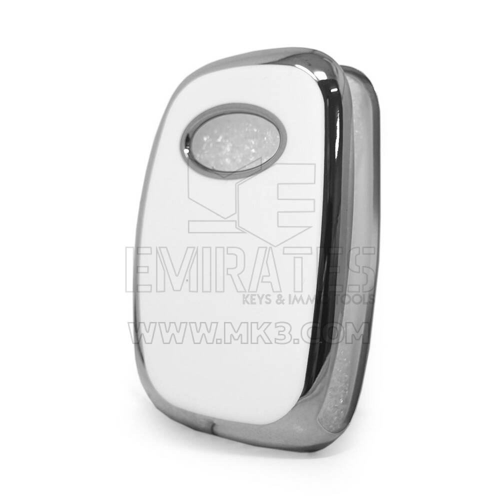Nano Cover For Hyundai Remote Key 3 Button White Color Silver Frame HY-F11Y3A | MK3