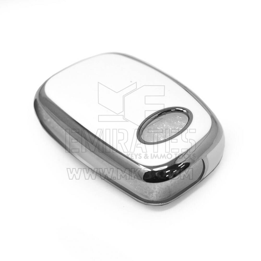New Aftermarket Nano High Quality Cover For Hyundai Remote Key 3 Button White Color Silver Frame HY-F11Y3A | Emirates Keys