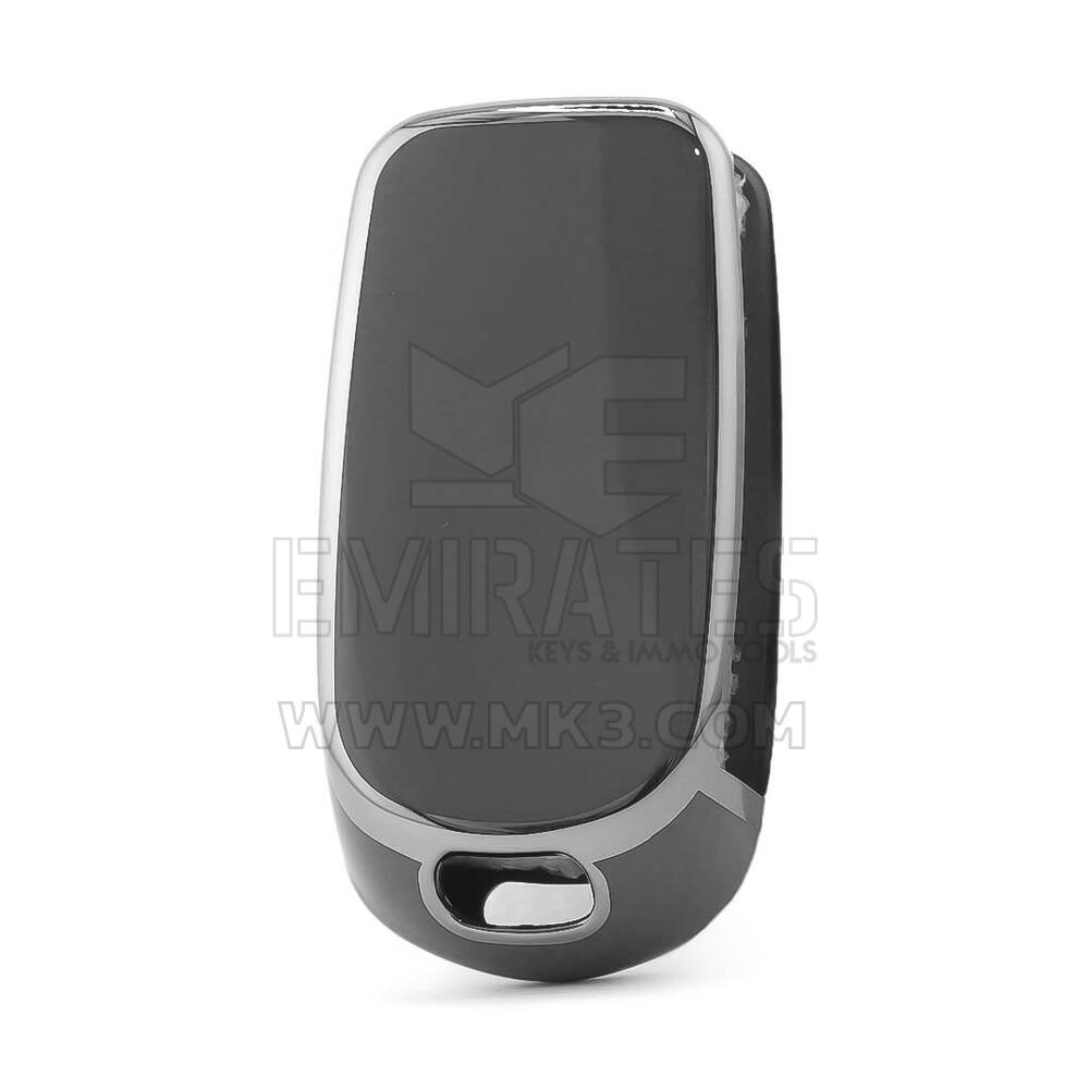 Nano Cover For Fiat Remote Key 3 Button Dark Gray Color Silver Frame FIAT-C11Y3B | MK3