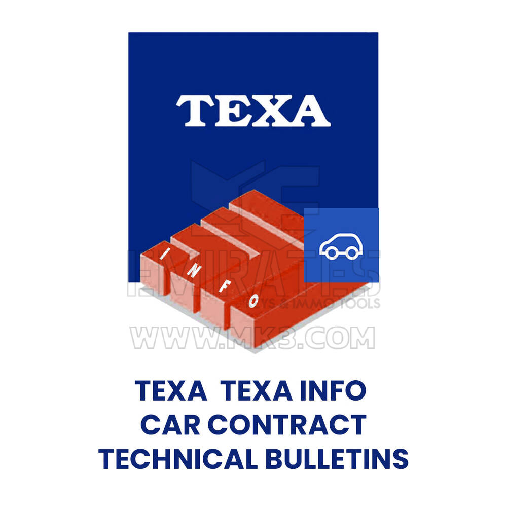 TEXA  TEXAINFO CAR CONTRACT-TECHNICAL BULLETINS