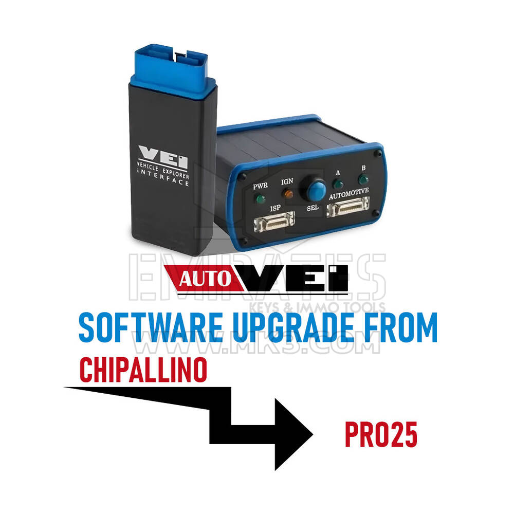 AutoVei Software Upgrade from CHIPALLINO to PRO25