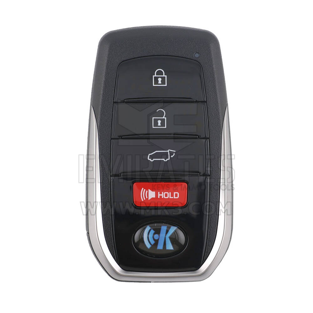 Keydiy KD Universal Smart Remote Key 3+1 Botões Toyota Tipo TB01-4 (Brilhante)