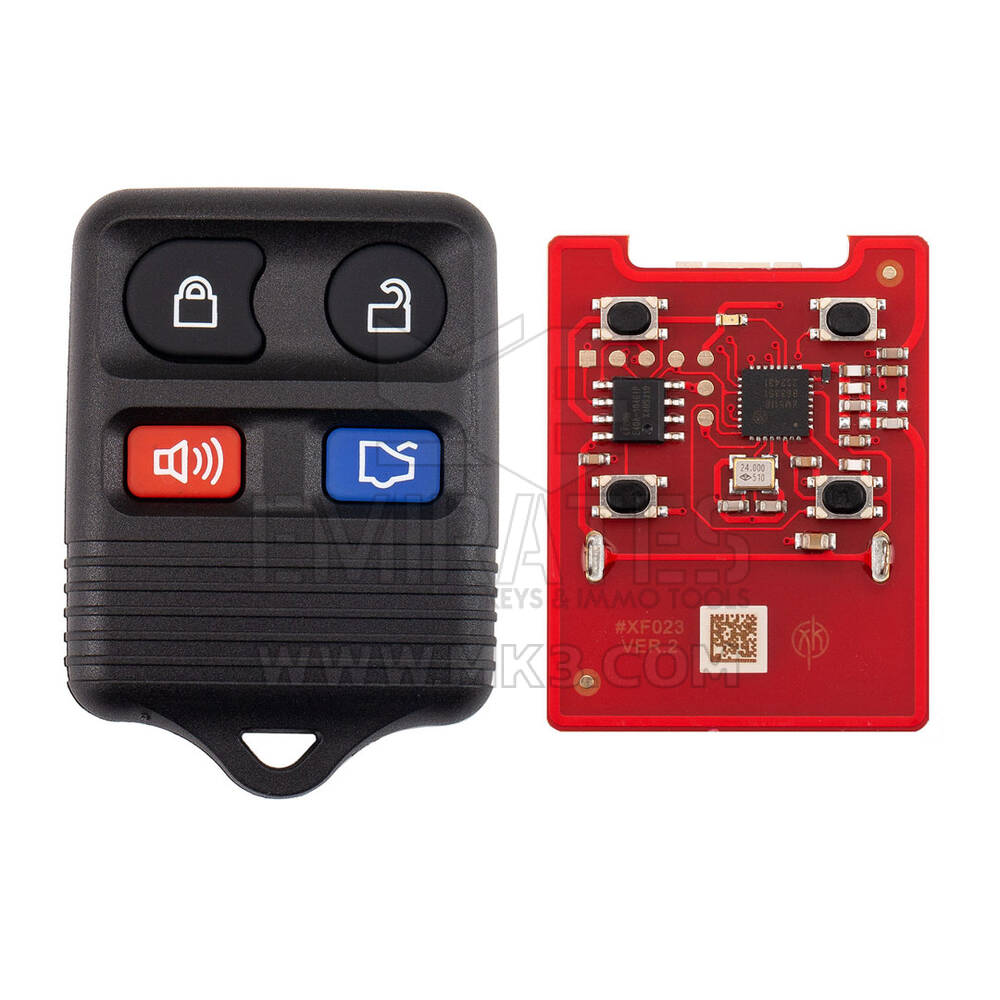 Новый инструмент для ключей Xhorse VVDI Key Tool VVDI2 Wire Remote Key 3+1 Button Ford Medal Type XKFO22EN 2-го поколения (новая версия XKFO02EN) | Emirates Keys