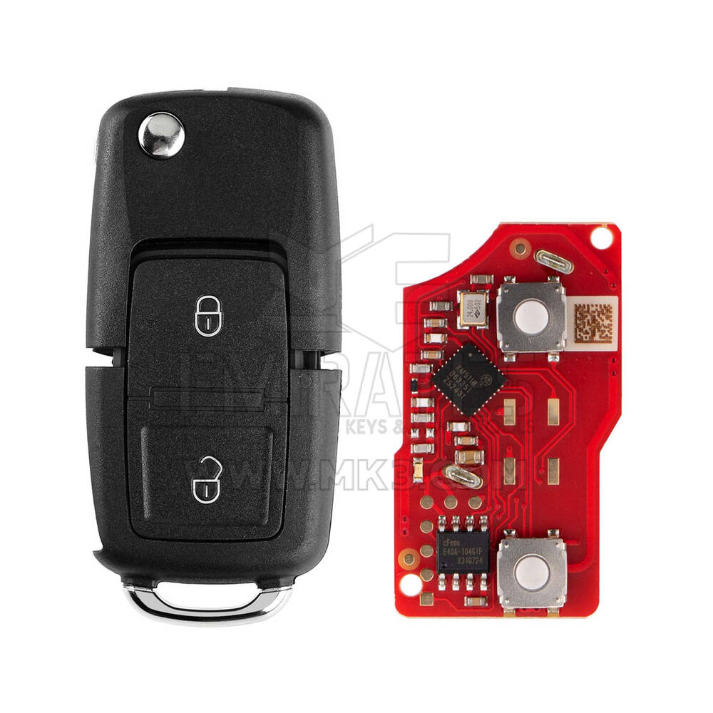 New Xhorse VVDI Key Tool VVDI2 Wire Flip Remote Key 2 Buttons VW Type XKB528EN 2nd Generation ( New Version of XKB508EN ) | Emirates Keys