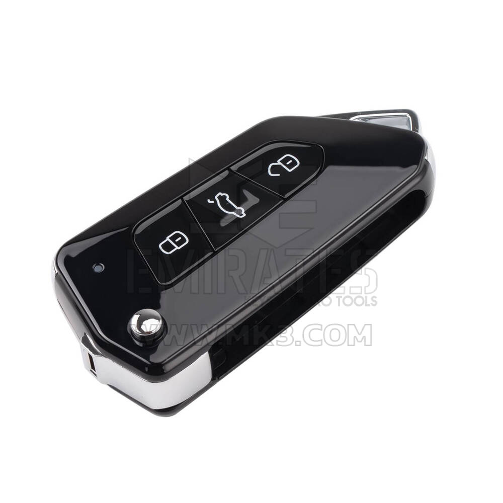 New Xhorse VVDI Key Tool VVDI2 Wire Flip Remote Key All Black 3 Buttons VW Type XKGA83EN 2nd Generation ( New Version of XKGA81EN ) | Emirates Keys