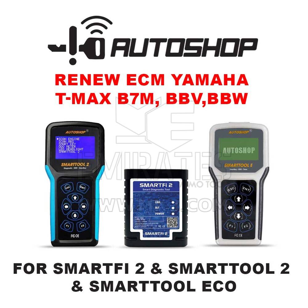 Autoshop Rinnova ECM Yamaha T-max B7M, BBV, BBW per Smarttool Eco e Smartfi 2 e Smarttool 2