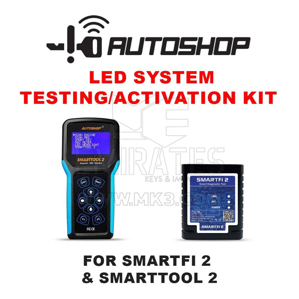 مجموعة أدوات اختبار/تنشيط نظام LED من Autoshop لـ SMARTFI 2 وSMARTTOOL 2