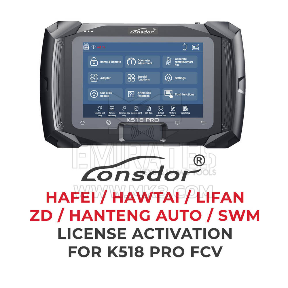 Lonsdor - HAFEI / HAWTAI / LIFAN/ZD / HANTENG AUTO / SWM License activation For K518 Pro FCV