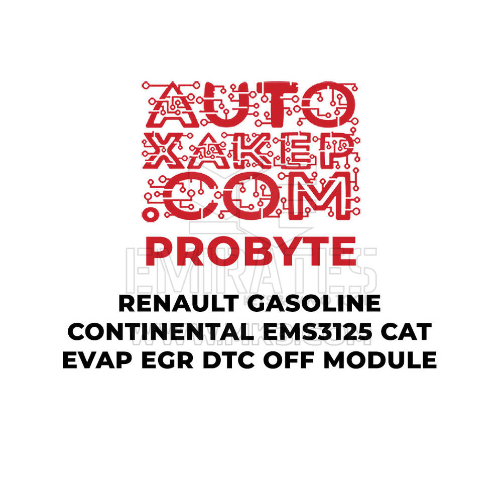 ProByte Renault Benzinli Continental EMS3125 CAT EVAP EGR DTC KAPALI Modülü