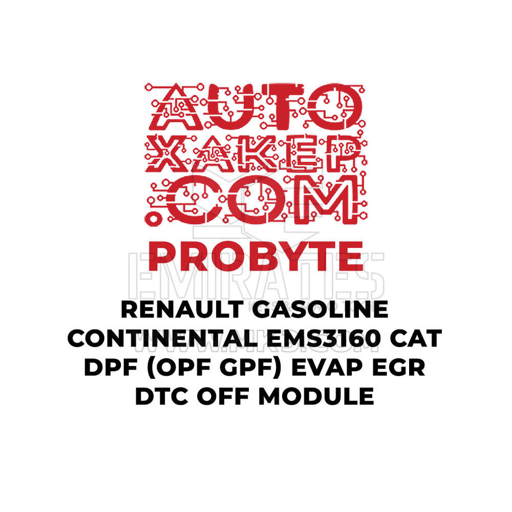 ProByte Renault Benzinli Continental EMS3160 CAT DPF (OPF GPF) EVAP EGR DTC KAPALI Modülü
