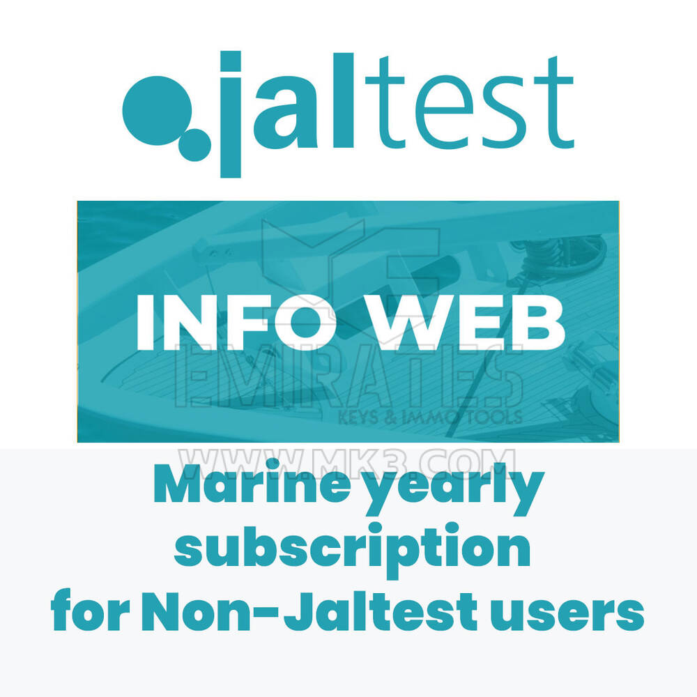 Jaltest 70604024 INFO Web. Marine yearly subscription. Non-Jaltest users