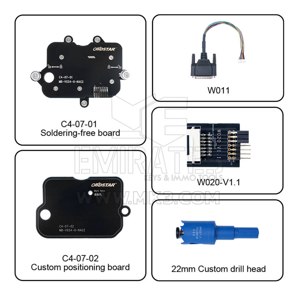 Kit adaptador OBDSTAR C4-07 (MB-VGS4-0-NAG2)