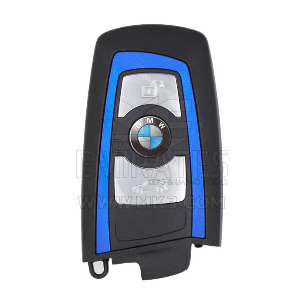 Chave remota inteligente original BMW FEM com 3 botões, 434,63 MHz, linha azul, código 8723610