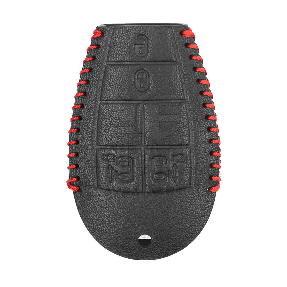 Funda de cuero para llave remota inteligente Jeep 4 + 1 botones JP-Q | mk3