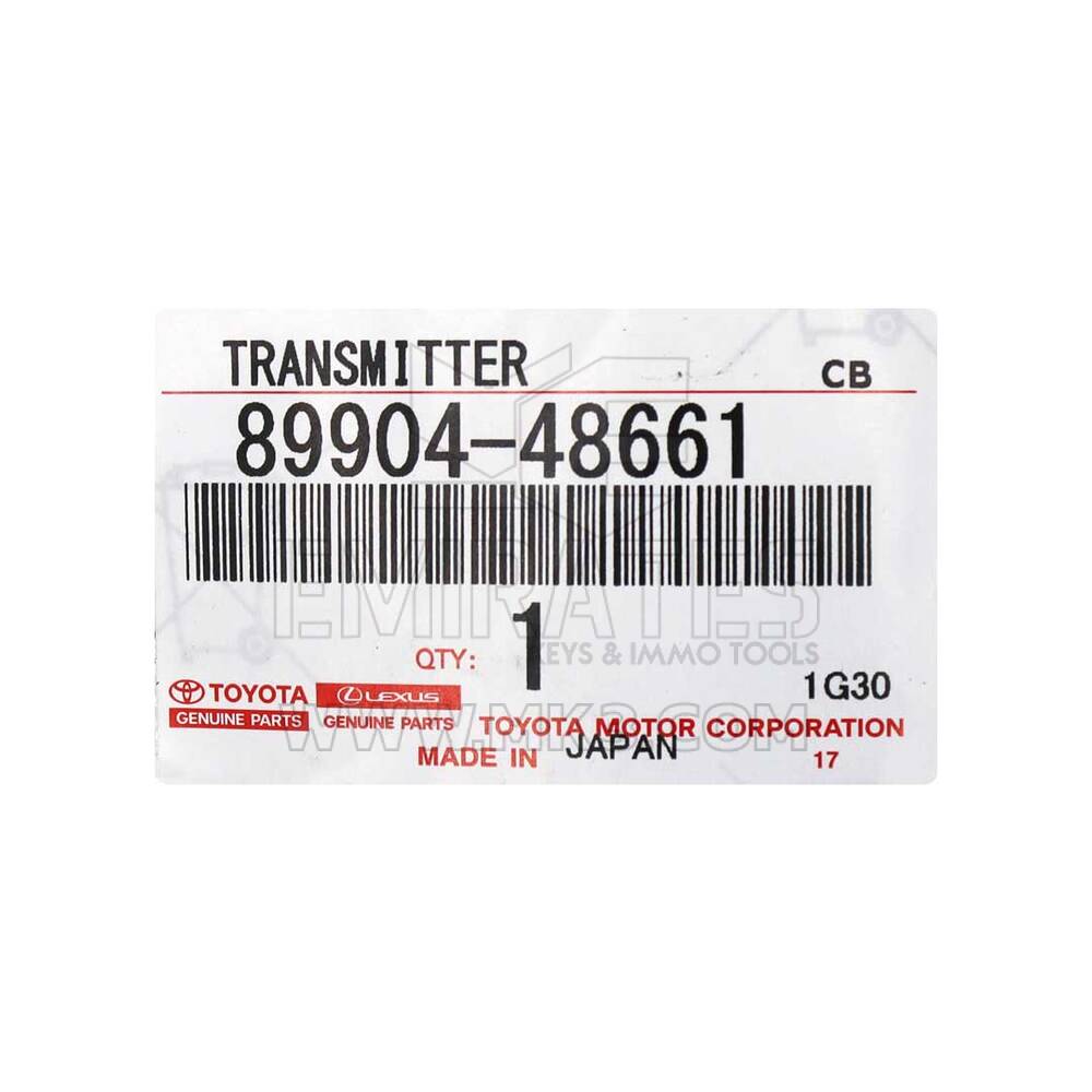 Clé télécommande intelligente Lexus RX 2010-2015 3 boutons 433 MHz Numéro de pièce du fabricant : 89904-48661 / ID FCC : B74EA | Emirates Keys