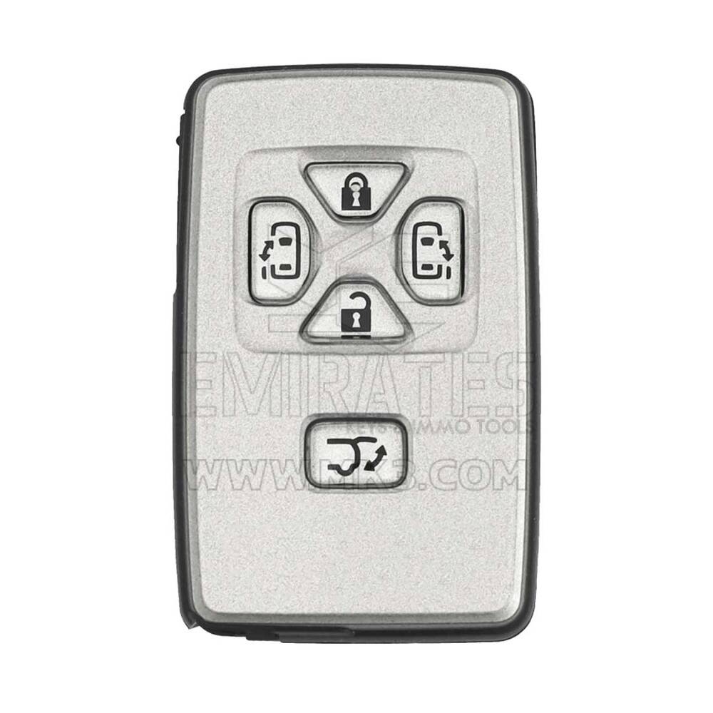Toyota Smart Remote Key 5 Botões Porta deslizante 312 MHz Prata Capa PCB 271451-6221
