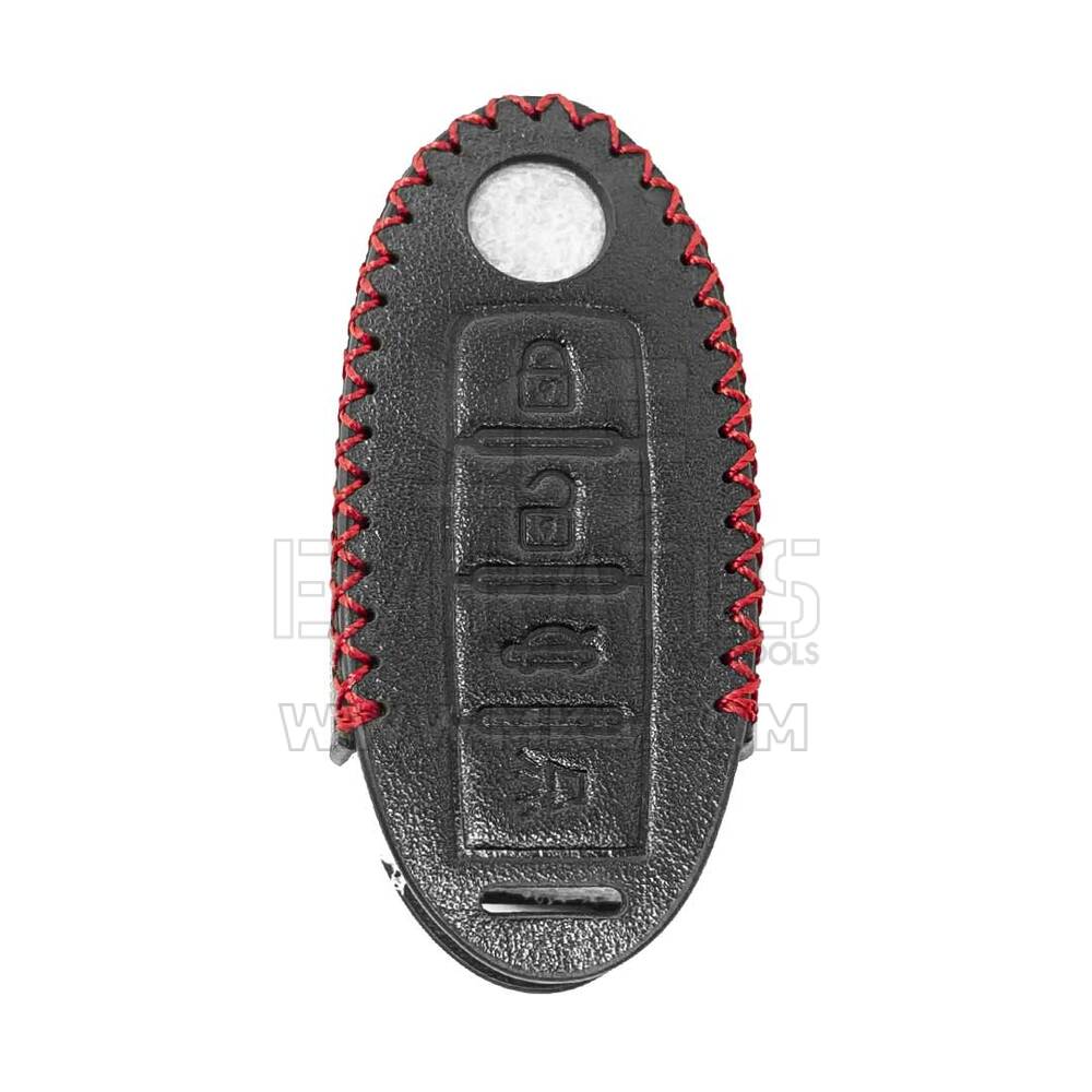 Кожаный чехол для Nissan Smart Remote Key 3+1 Кнопки | МК3