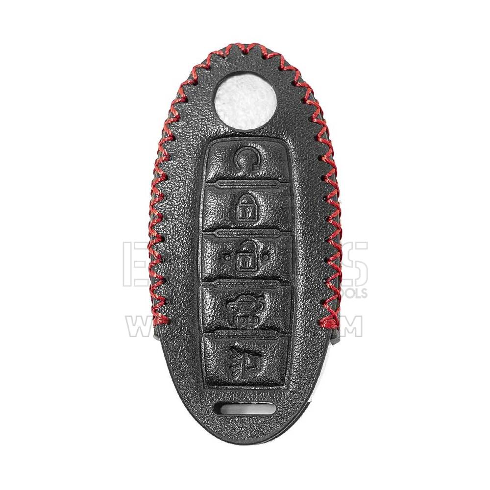 Кожаный чехол для Nissan Smart Remote Key 5 кнопок | МК3